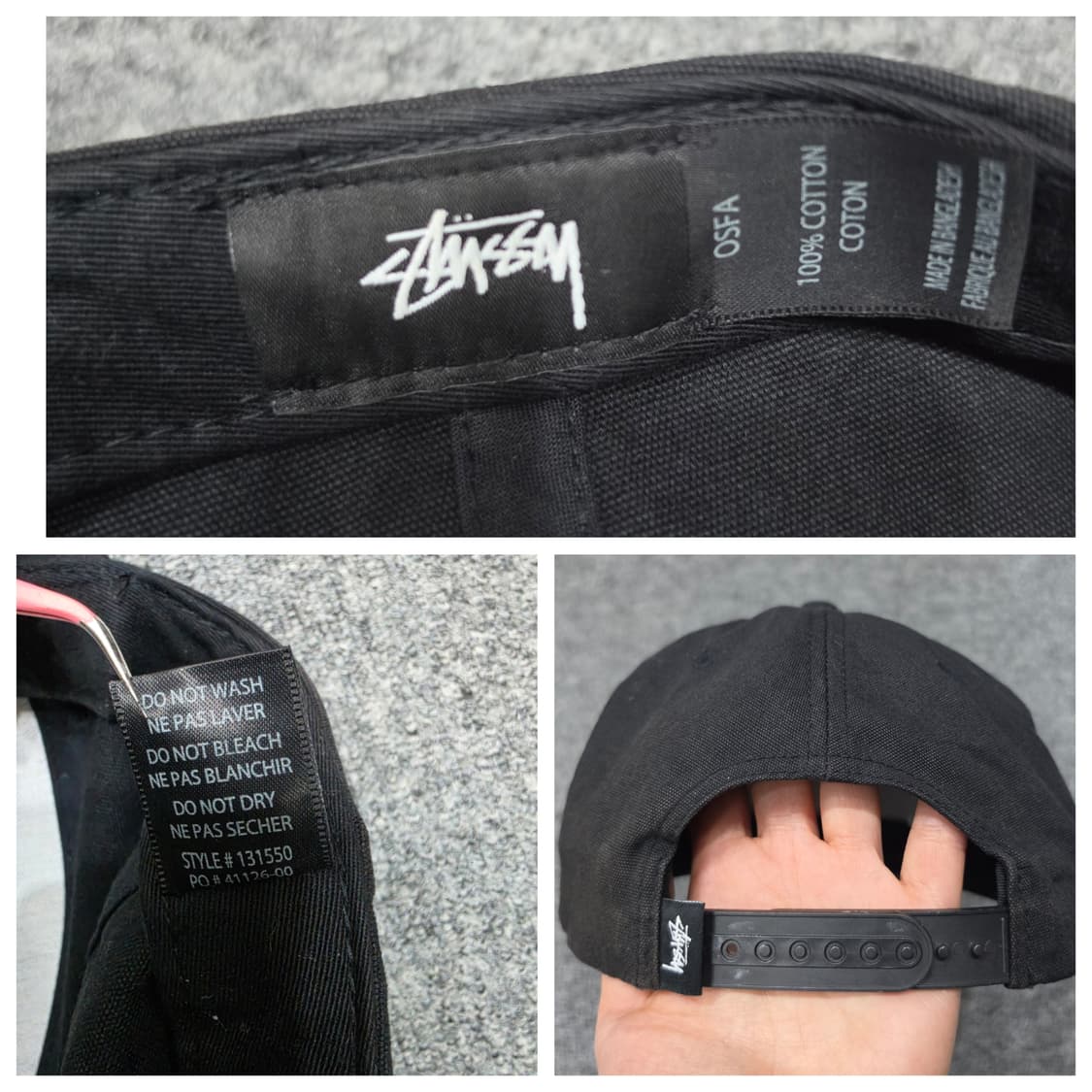 스투시 월드투어 스냅백 모자 상품이미지10