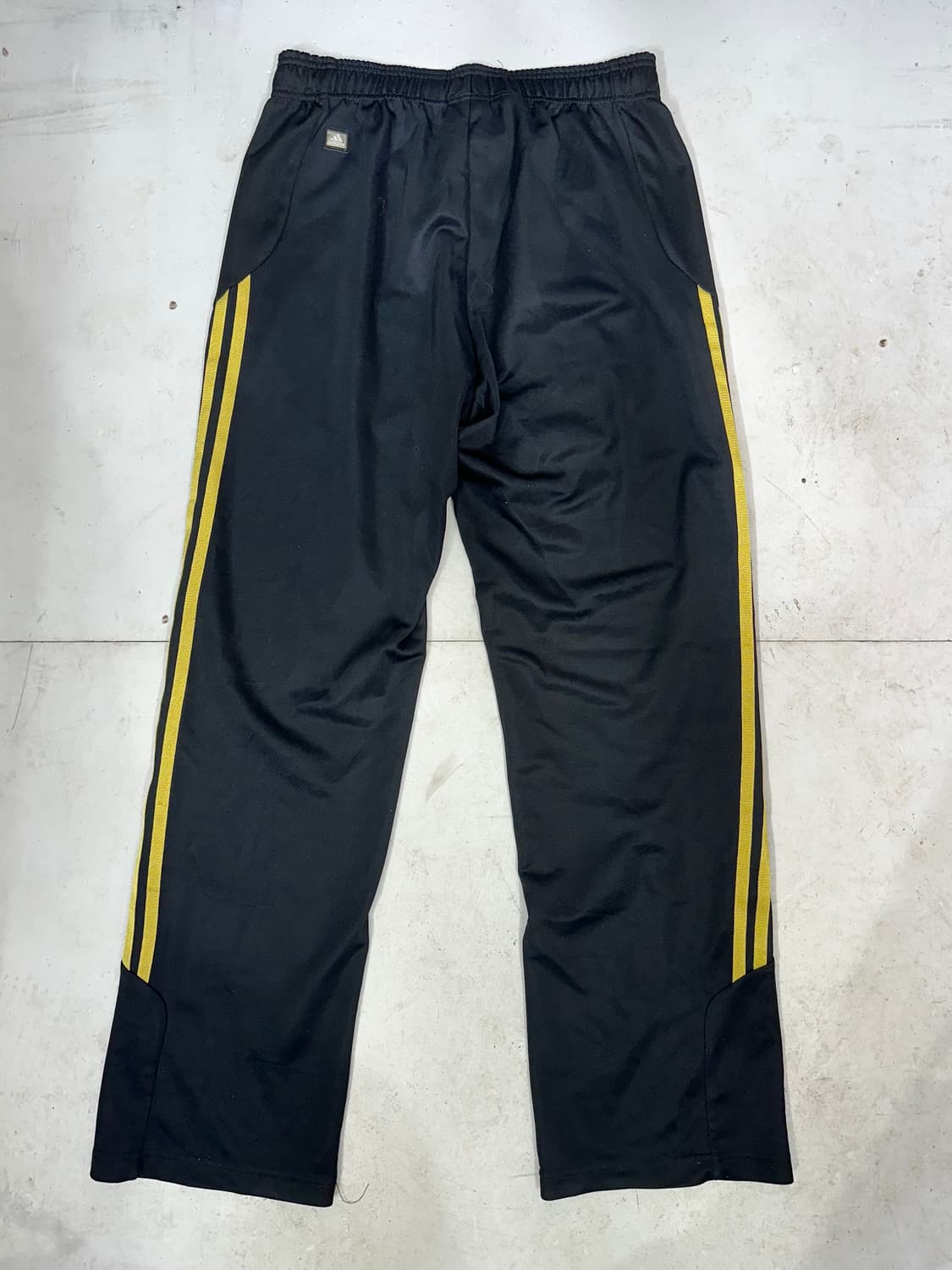 00s 아디다스 블랙 골드 삼선 와이드 팬츠 M 상품이미지5