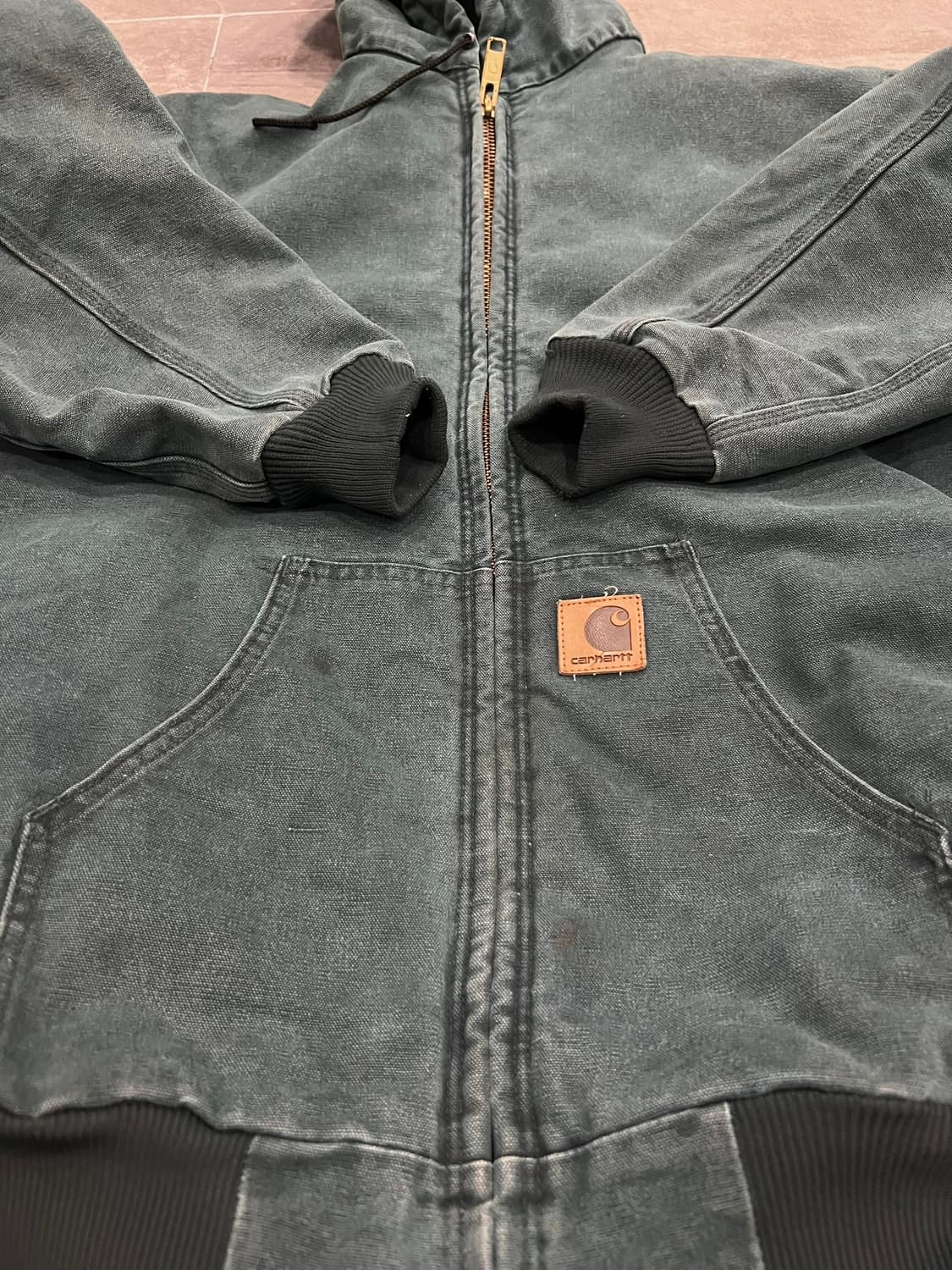(XL-TALL) 칼하트 덕 액티브 후드자켓 J68 HTG 헌터그린 상품이미지6