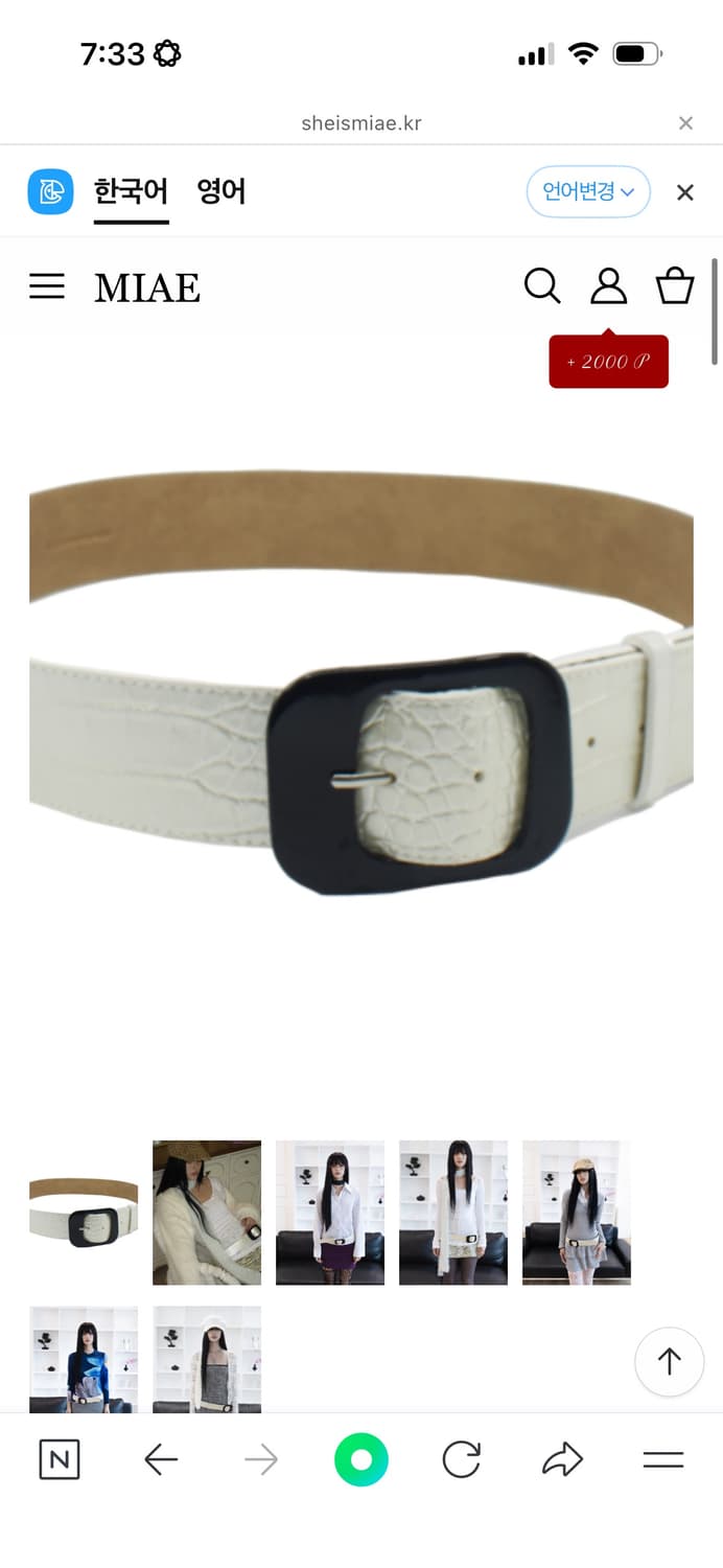 쉬이즈미애 벨트  상품이미지1