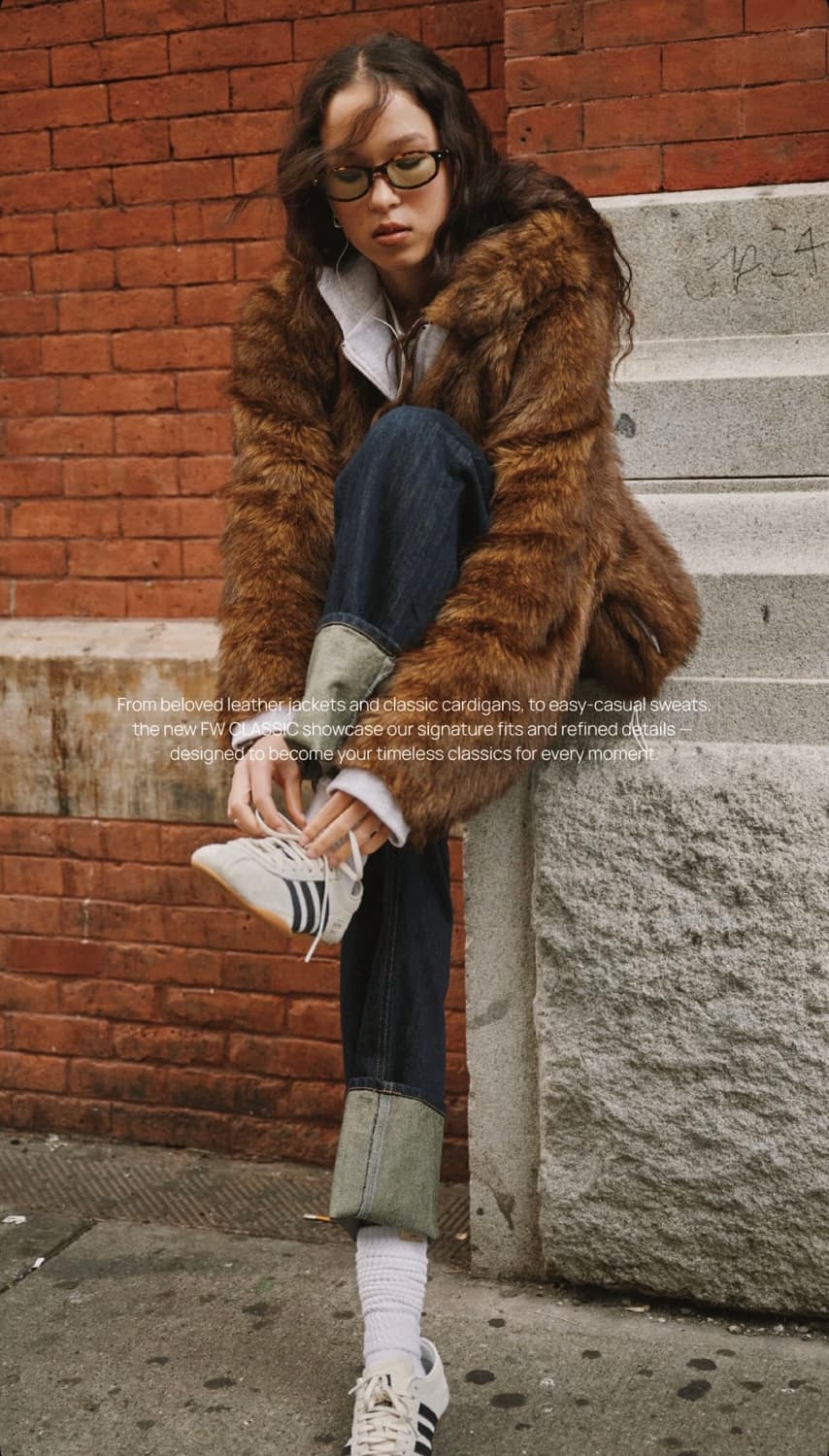 글로니 MOOR REVERSIBLE FUR JACKET (BROWN) 상품이미지8