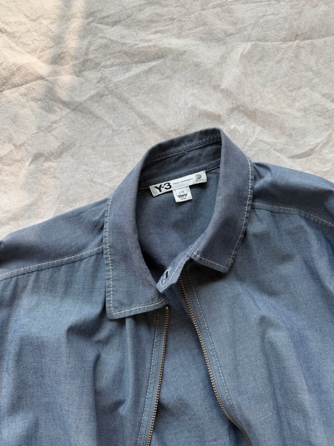[L] Y-3 요지 야마모토 데님 셔츠 자켓 상품이미지3