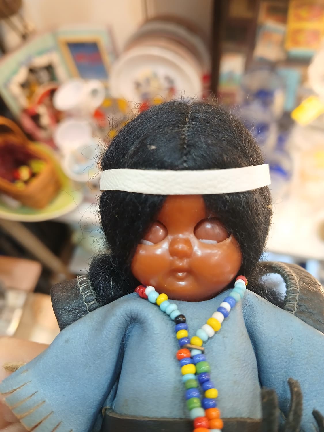 50년대 미국 빈티지Sleepy Eyes Carlson 인디언 인형 상품이미지4