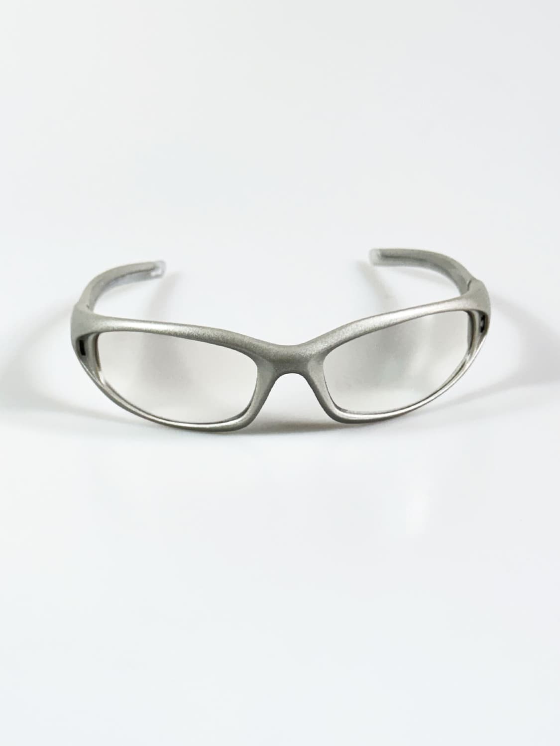 90s 맷실버 랩 어라운드 스포티 투명틴트 빈티지 선글라스 상품이미지2