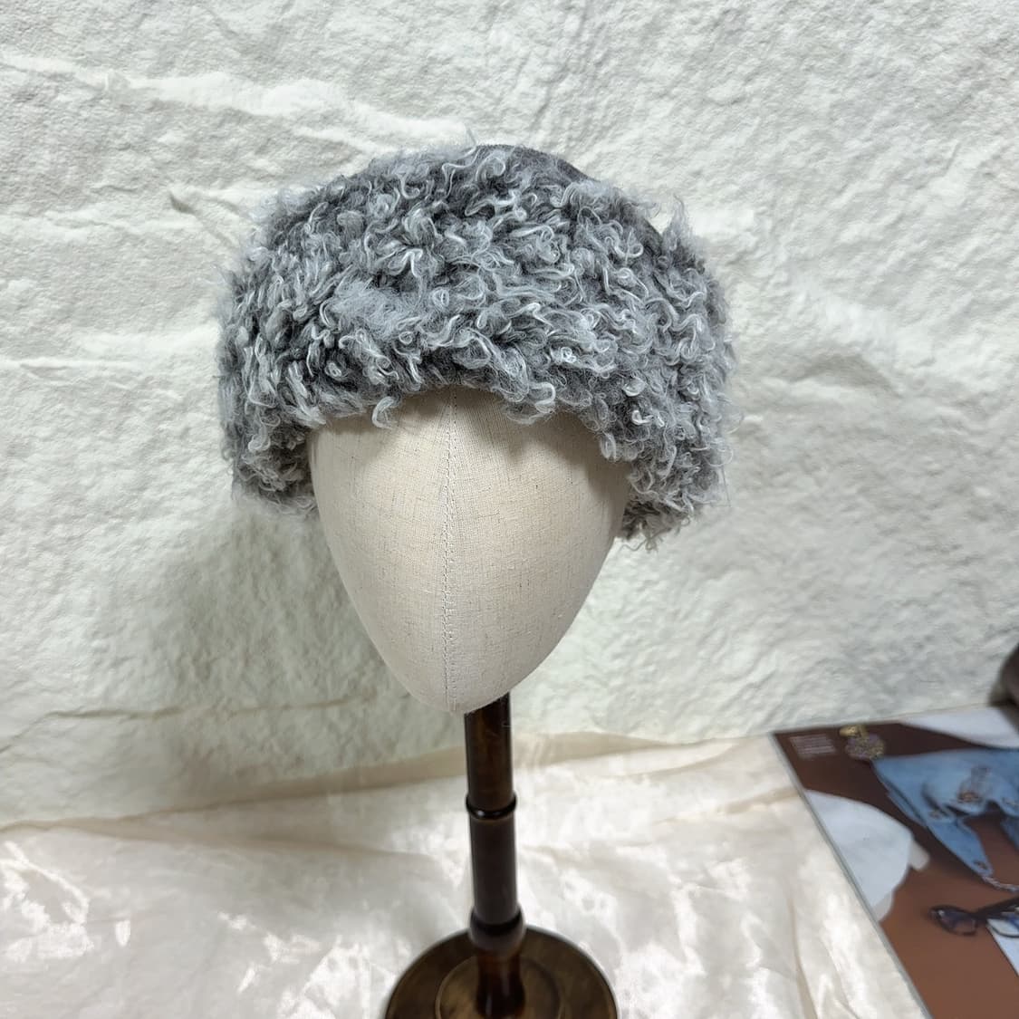 빈티지 RJR.John Rocha 인조퍼 몽골 모자 군밤모자 상품이미지1