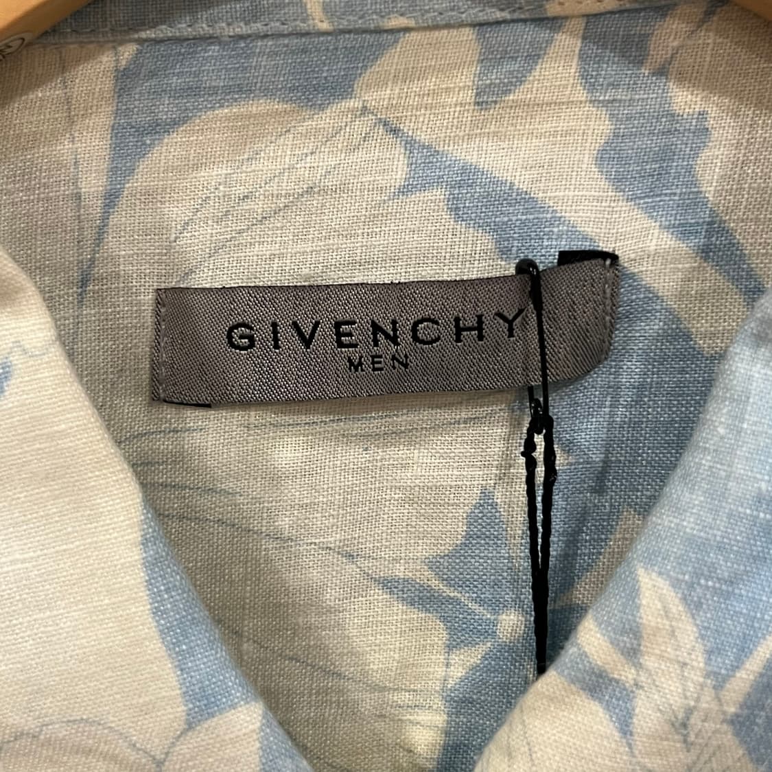 Givenchy 지방시 블루 플로럴 패턴 셔츠 상품이미지8