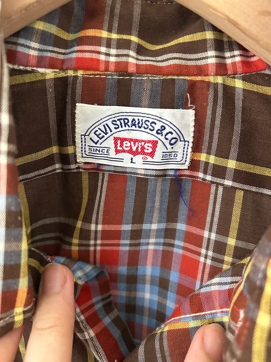80's vtg Levis  2pocket  Work  shirt. 상품이미지4