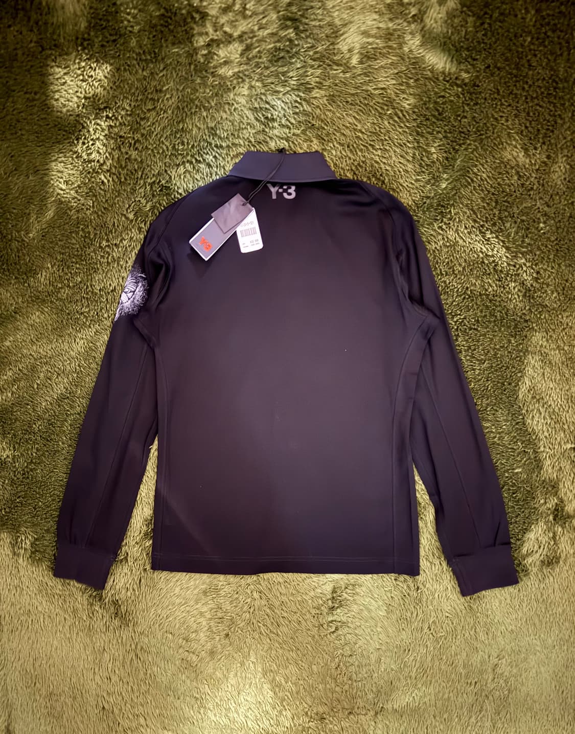 Y-3 요지 야마모토 뉴질랜드 올블랙스 폴로 롱슬리브 블랙 상품이미지8