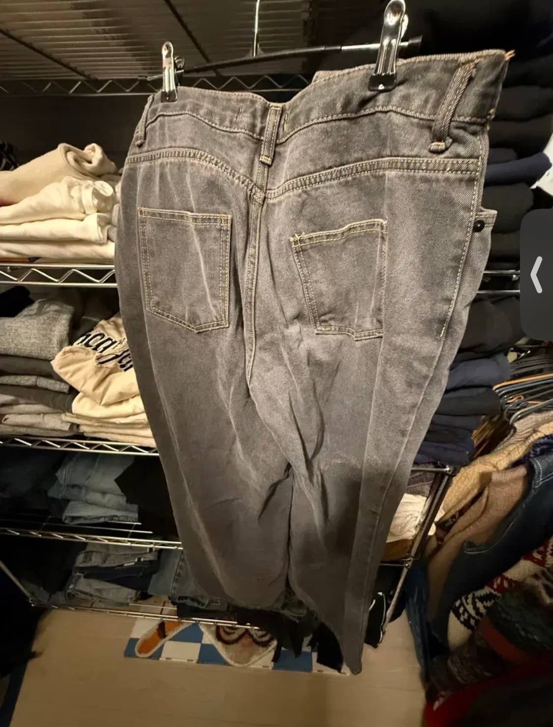 어리틀빗 와이드핏 그레이데님팬츠 상품이미지3