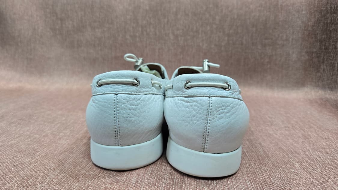 발리  270mm- 화이트레더 드라이빙슈즈 로퍼 스니커즈 상품이미지5