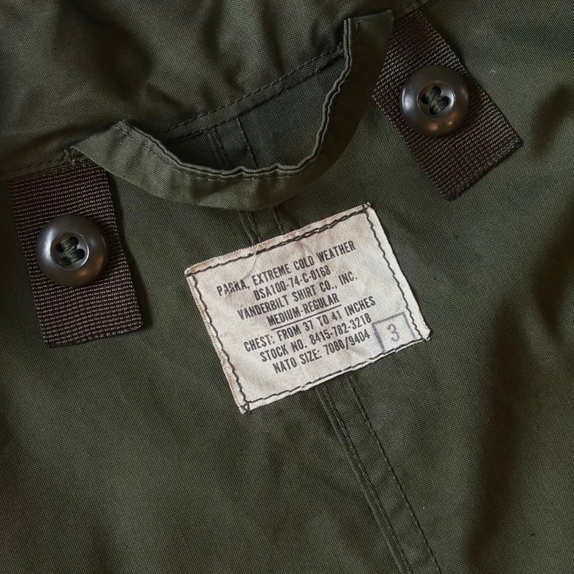 [M-R] 70s US Army 2nd M65 피쉬테일 파카 상품이미지6