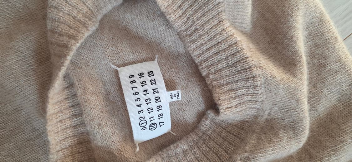 메종 마르지엘라 베이지 울알파카 니트 L사이즈 상품이미지4