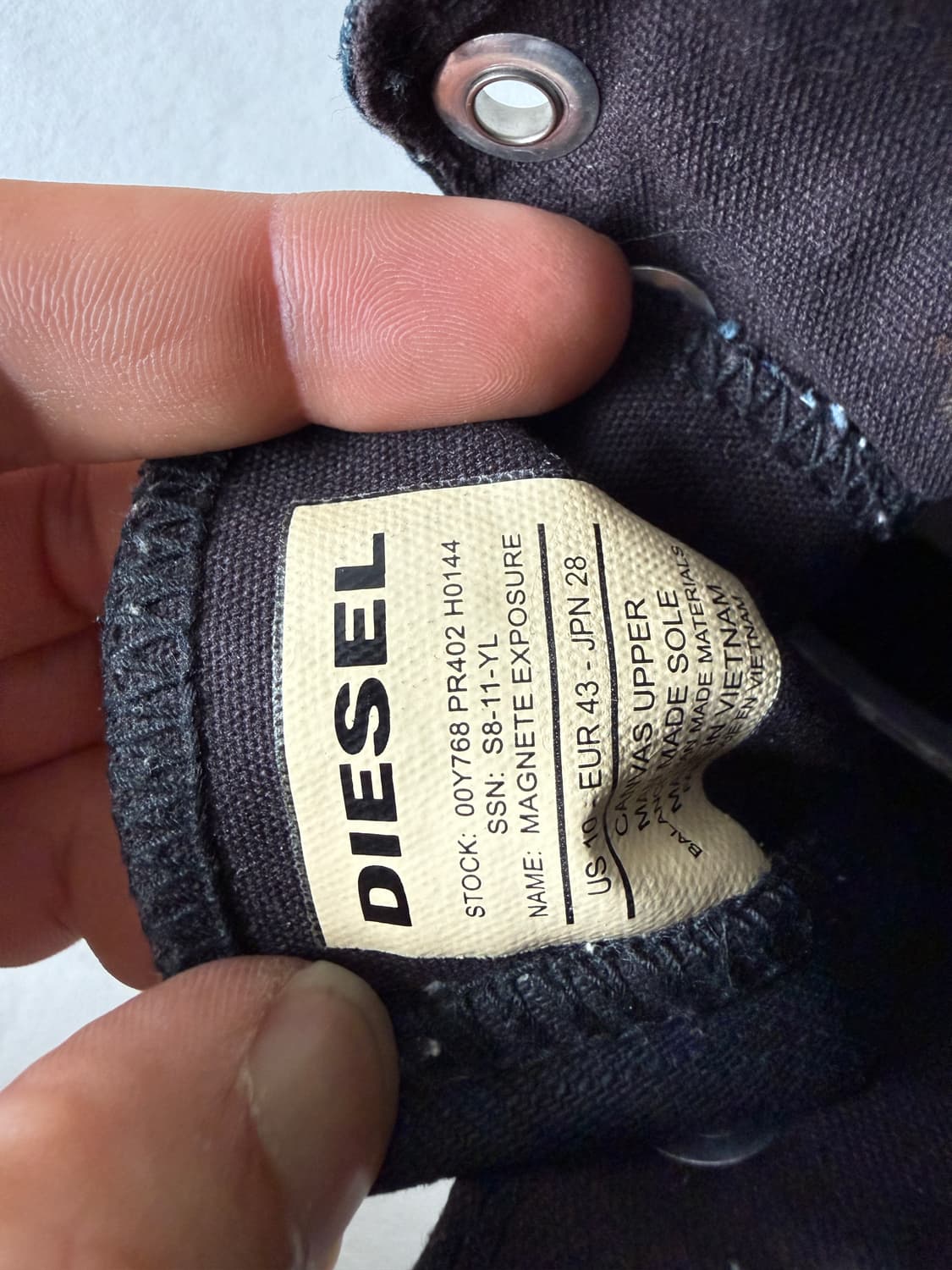 [280]디젤(DIESEL) 데님 하이 스니커즈 상품이미지10