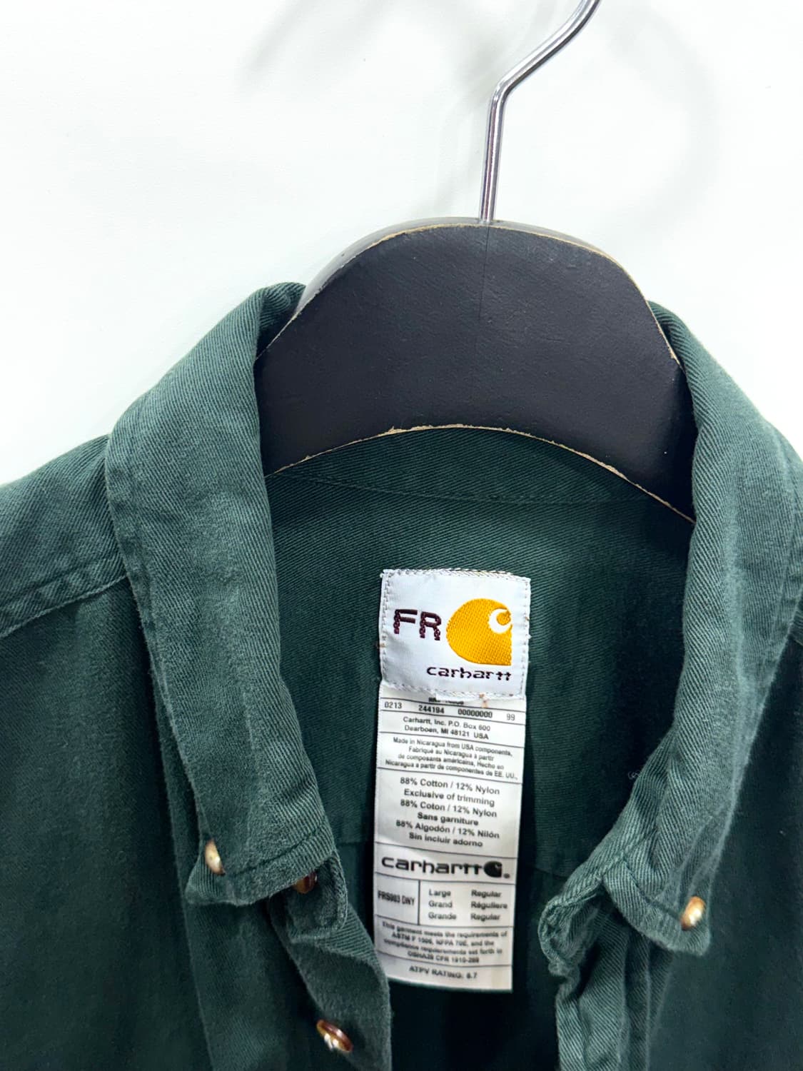 칼하트 딥그린 워크셔츠 M 상품이미지6