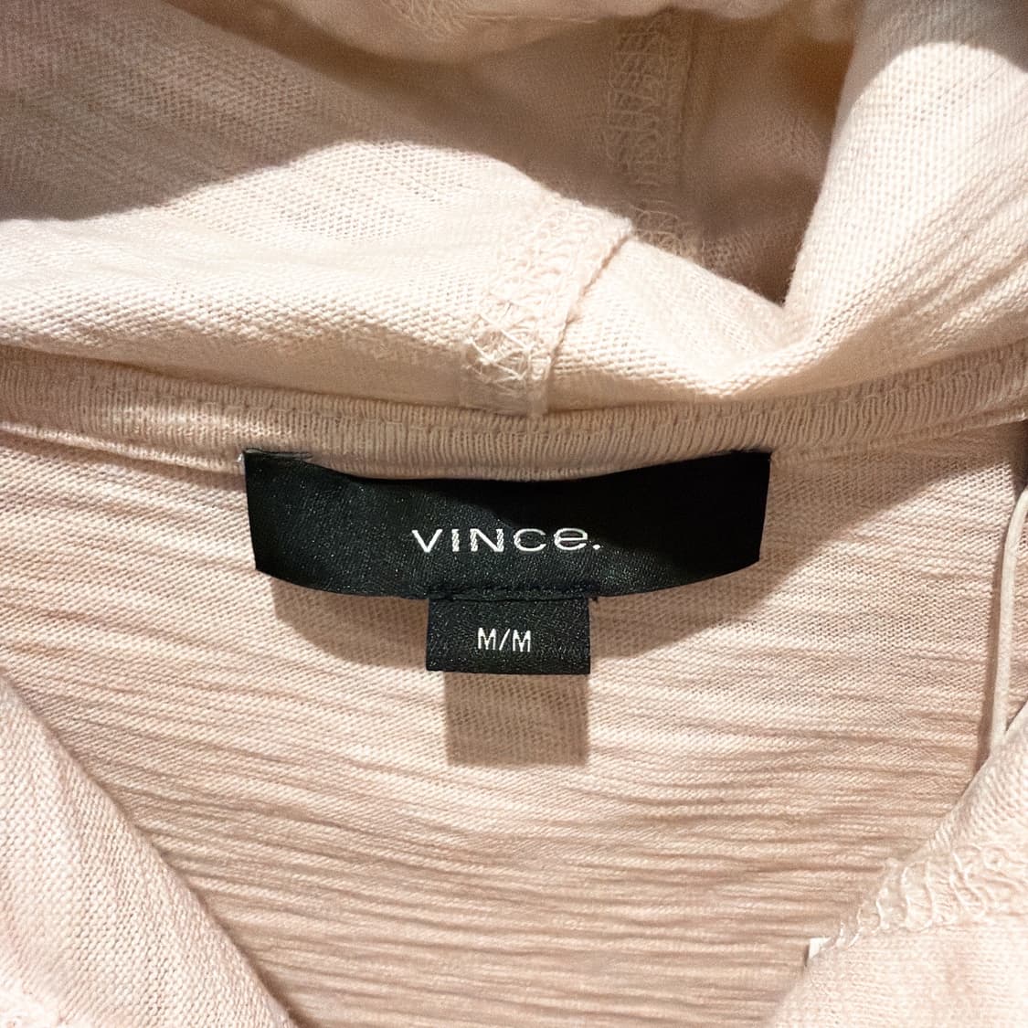 (정품/새상품) VINCE 빈스 남성 연핑크 후드 롱슬리브 상품이미지2