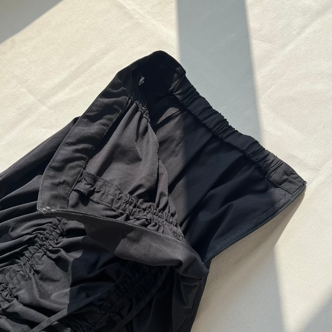 SLY 셔링 드로우스트링 롱 스커트 상품이미지4