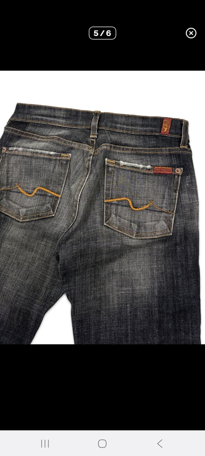 빈티지 7 for all mankind 로우라이즈 부츠컷 데님 팬츠 상품이미지5