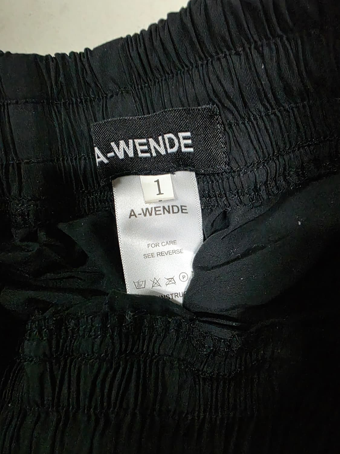 어웬드 A-wende 블랙 팬츠 바지 1사이즈 상품이미지3