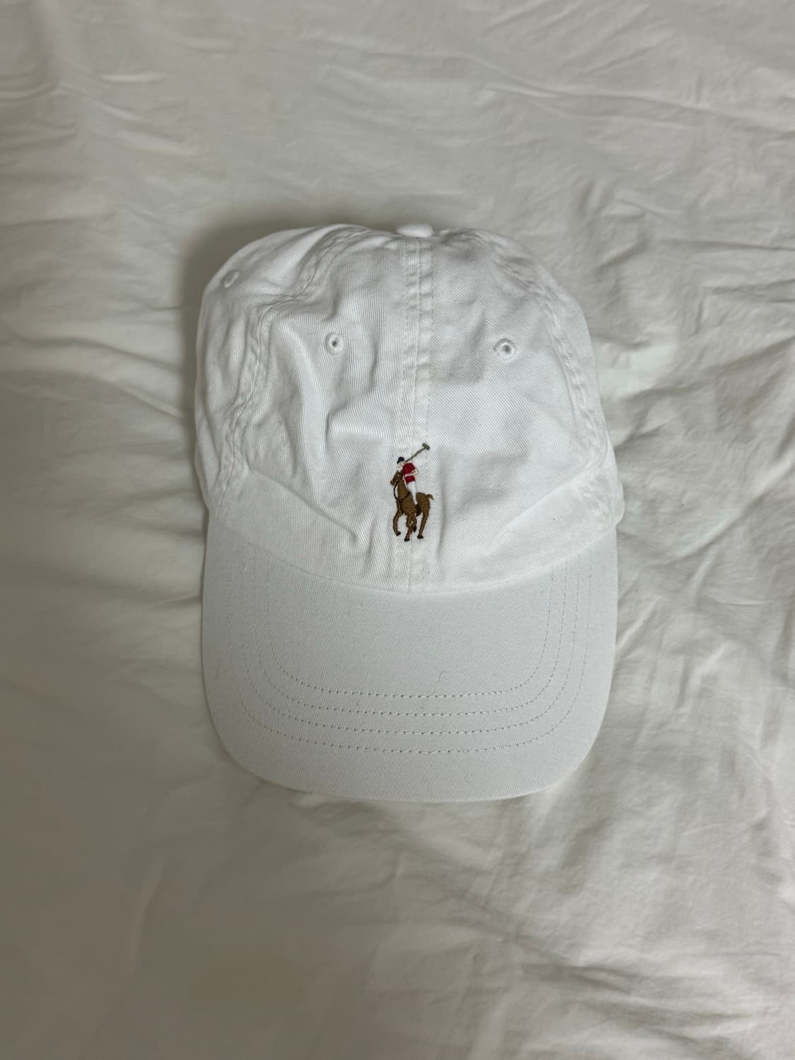 택O,새상품) 폴로 랄프로렌 화이트 볼캡 상품이미지1
