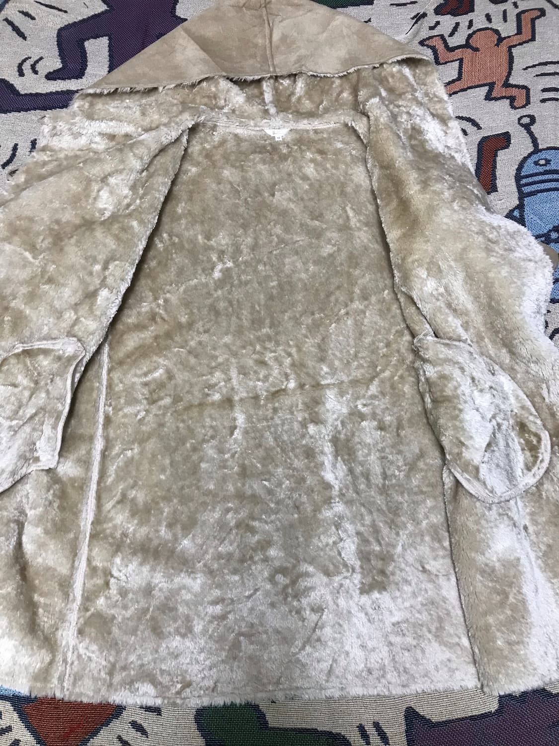 일본빈티지 모리걸 베이지  털 코트 상품이미지3