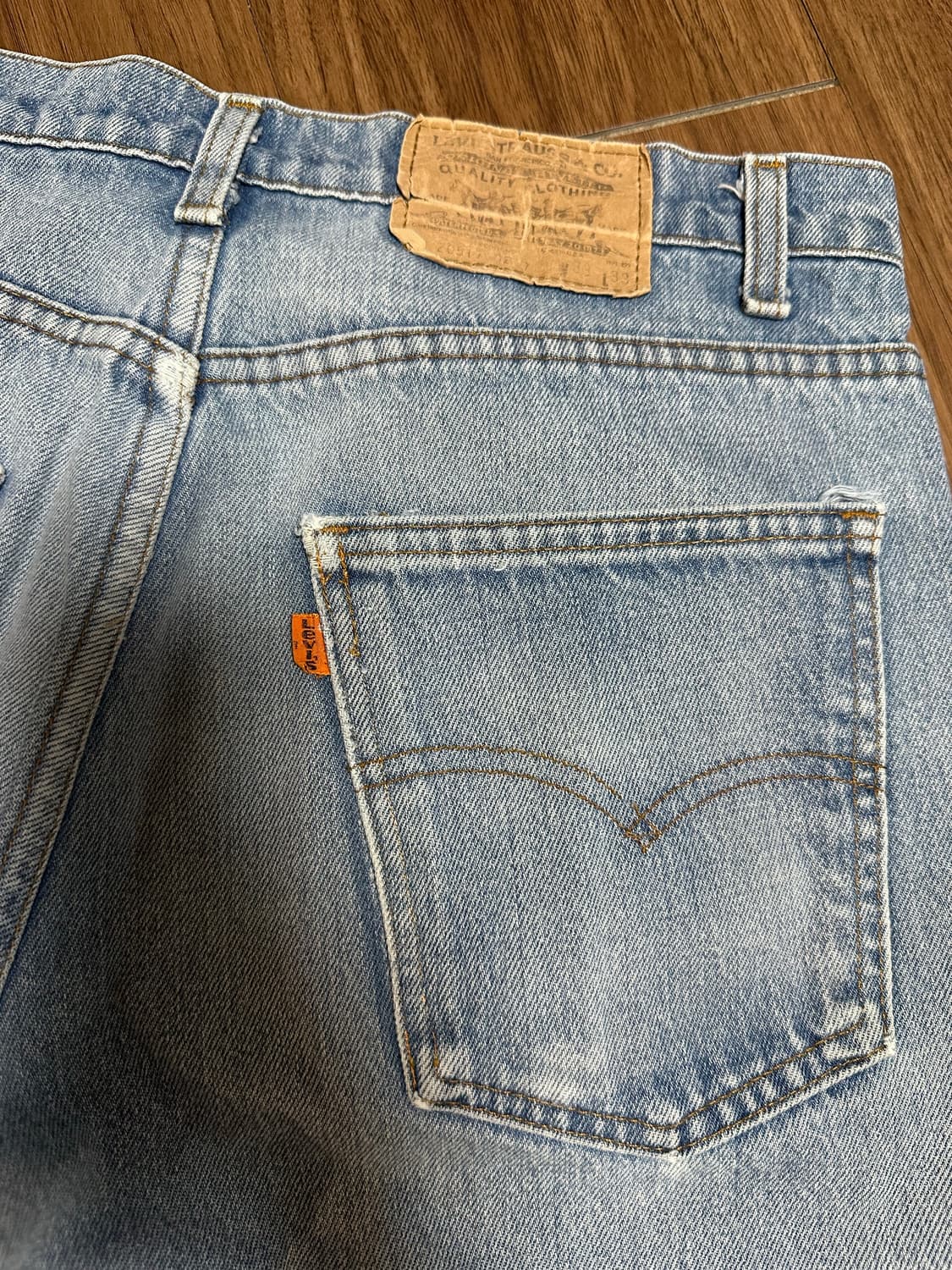 80s 빈티지 리바이스 517 부츠컷 데님 팬츠 상품이미지4