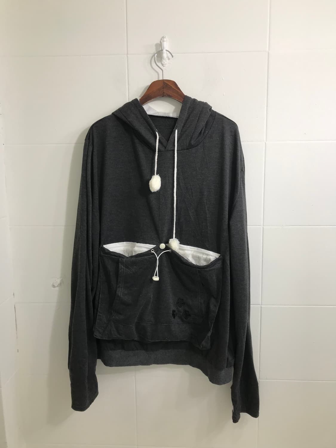 무채색 그레이 네코 니혼진 너드 모리 코디세트 상품이미지5