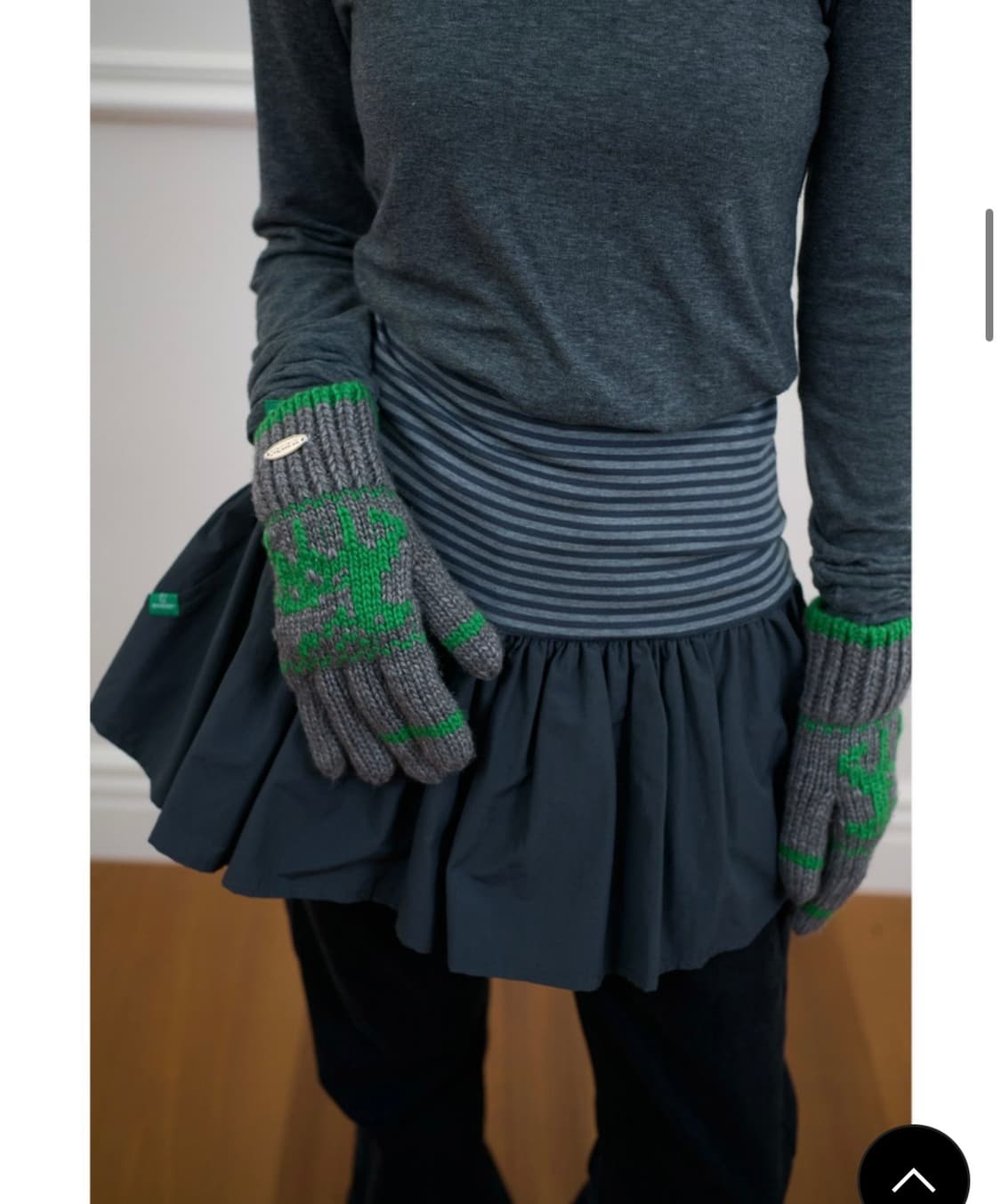 노컨텐츠 스트라이프 미니 스커트 상품이미지1