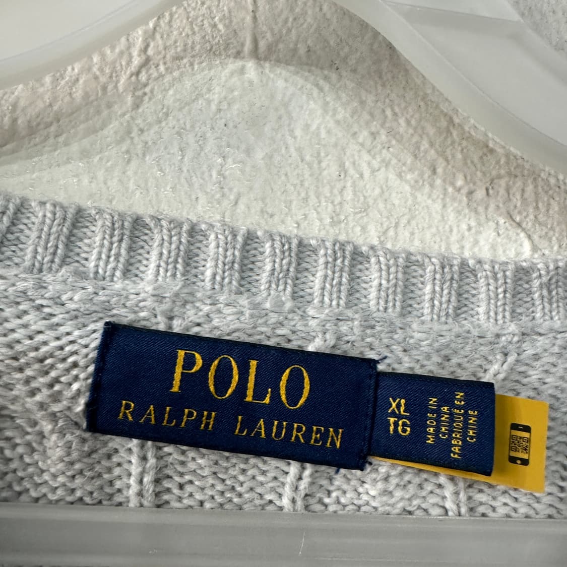 폴로랄프로렌 그레이 꽈배기 니트 110 상품이미지3