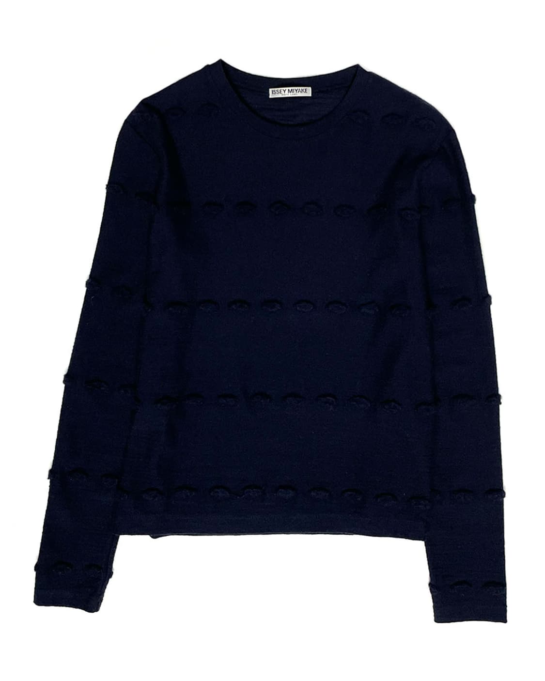 Issey Miyake 네이비 엠보 롱 슬리브리스 set up 상품이미지1