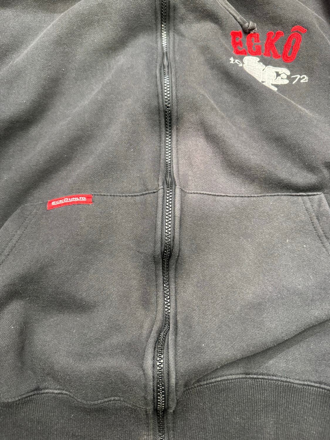 XL)ECKO 빈티지 자수 후드집업 상품이미지6