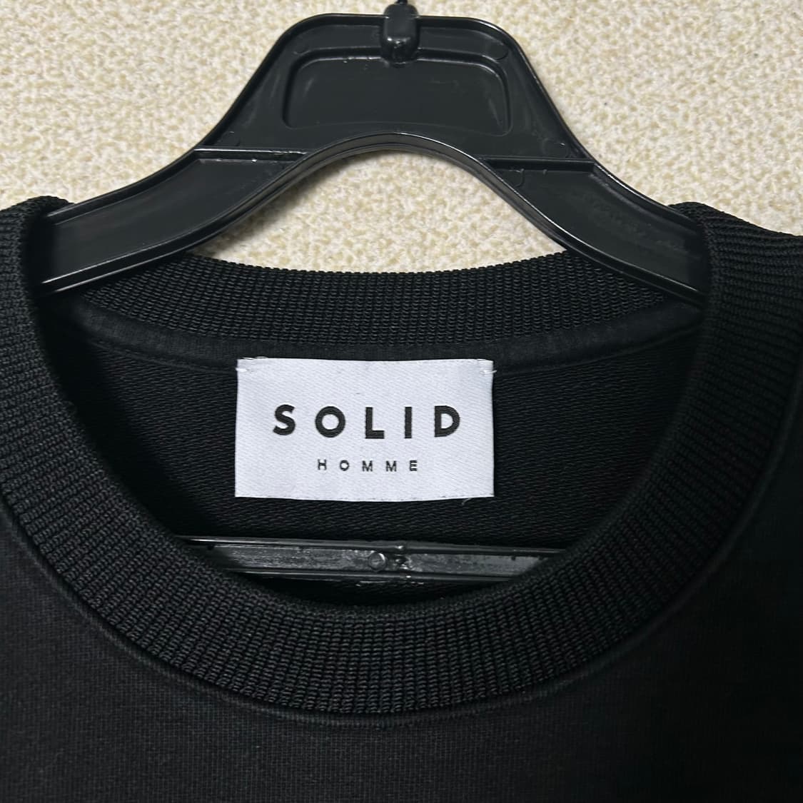 (46) 솔리드옴므 백프린트 라운드 맨투맨 상품이미지7