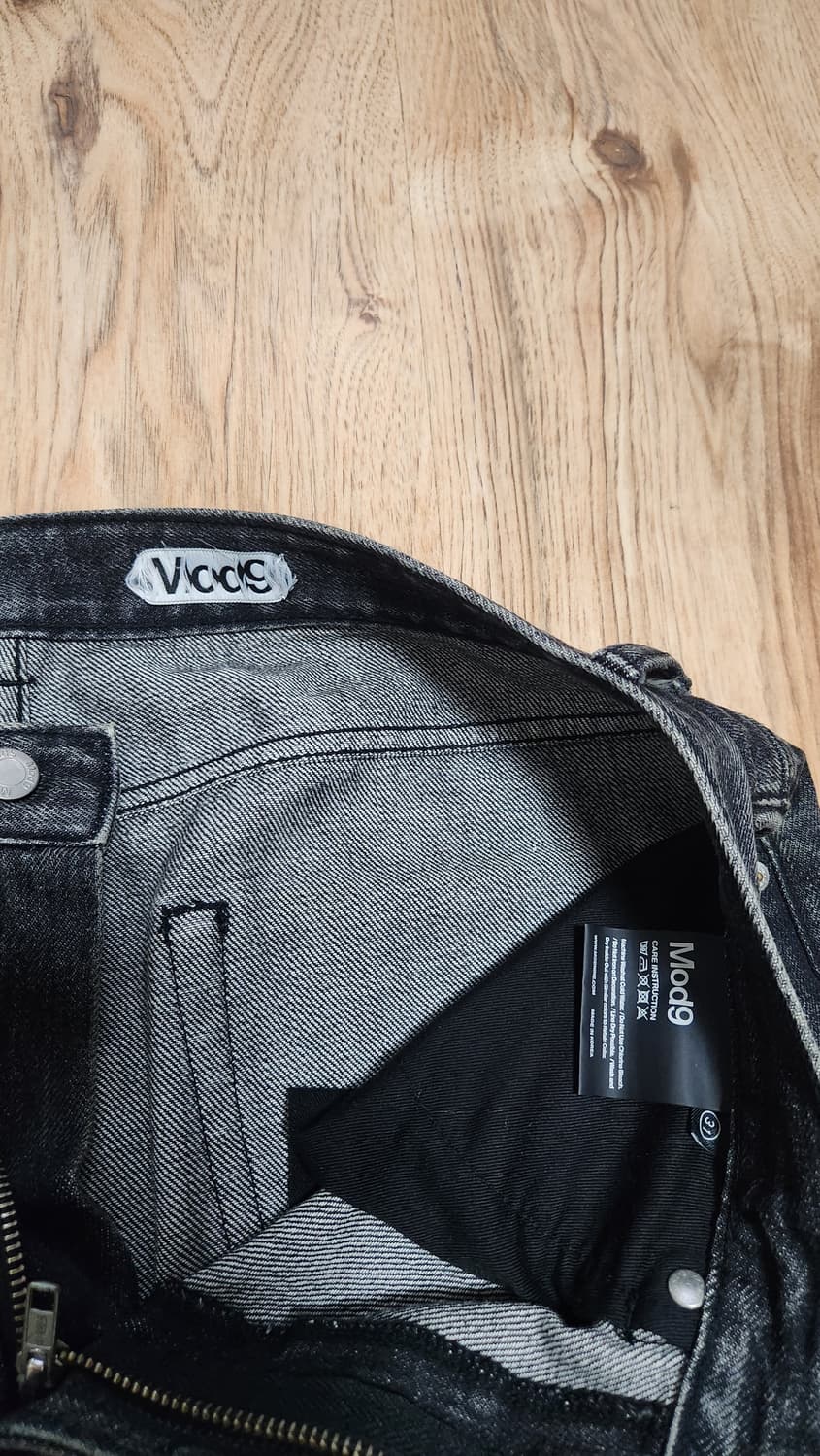 [31] 모드나인 블랙스타더스트 mod1 와이드 스트레이트 데님 청바지 상품이미지7