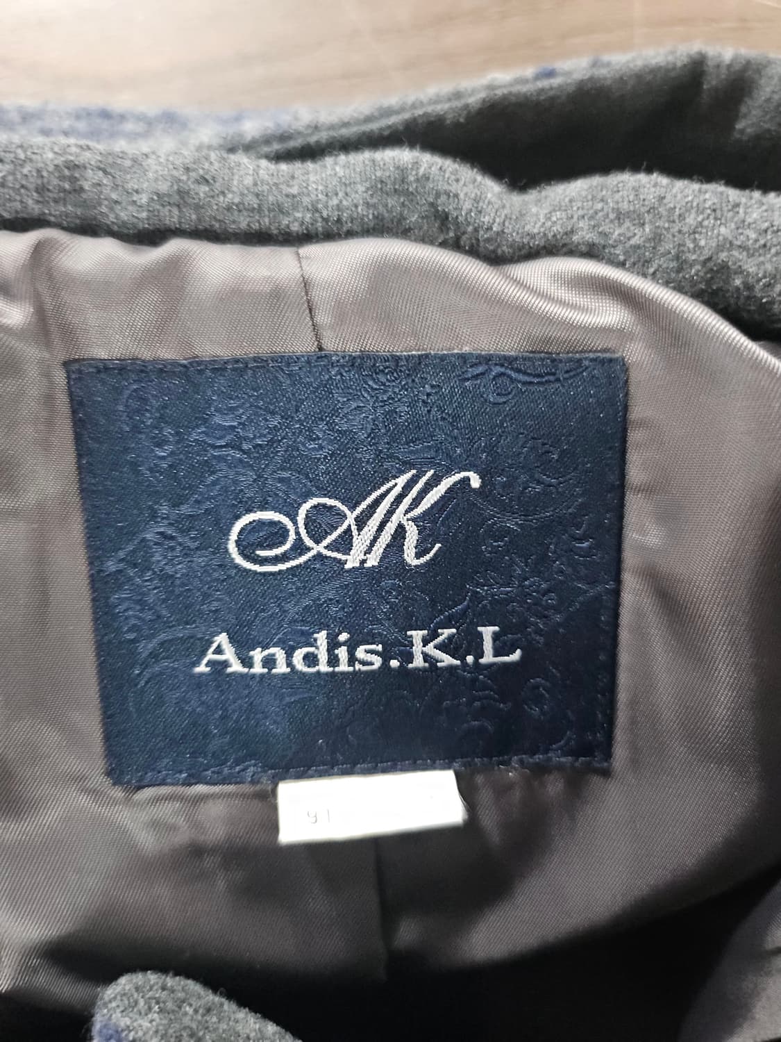 앤디스클라인  체크 울 알파카 코트  M 상품이미지10