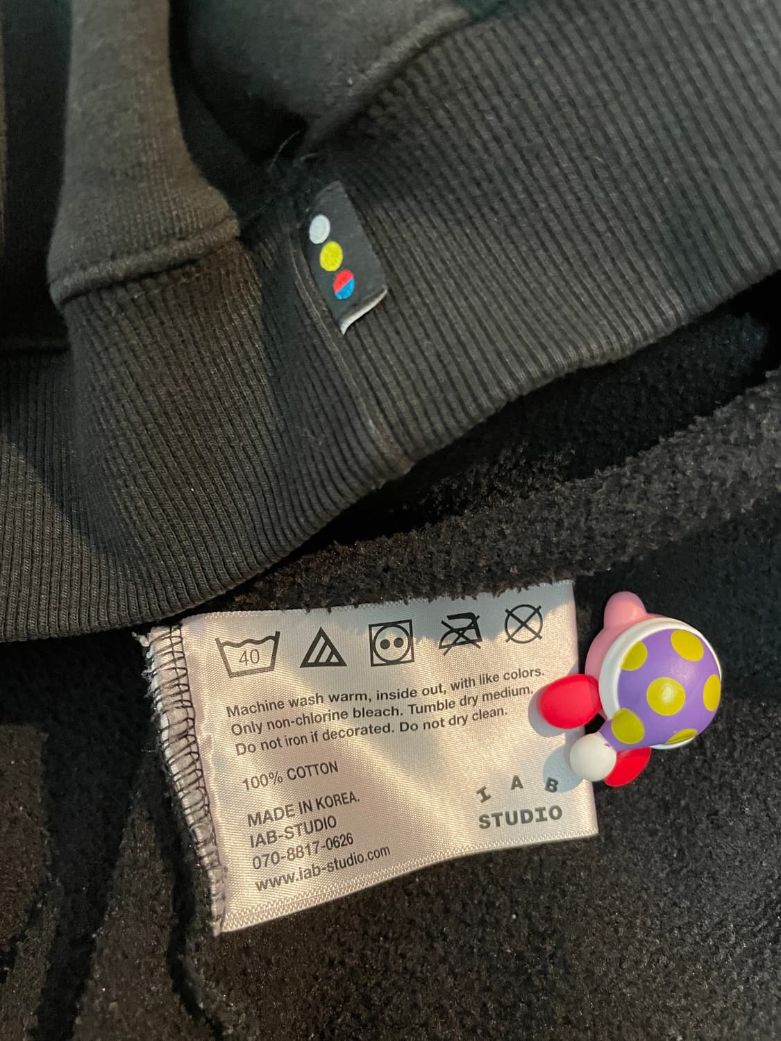 아이앱 스튜디오 후드티 블랙 XL 상품이미지4