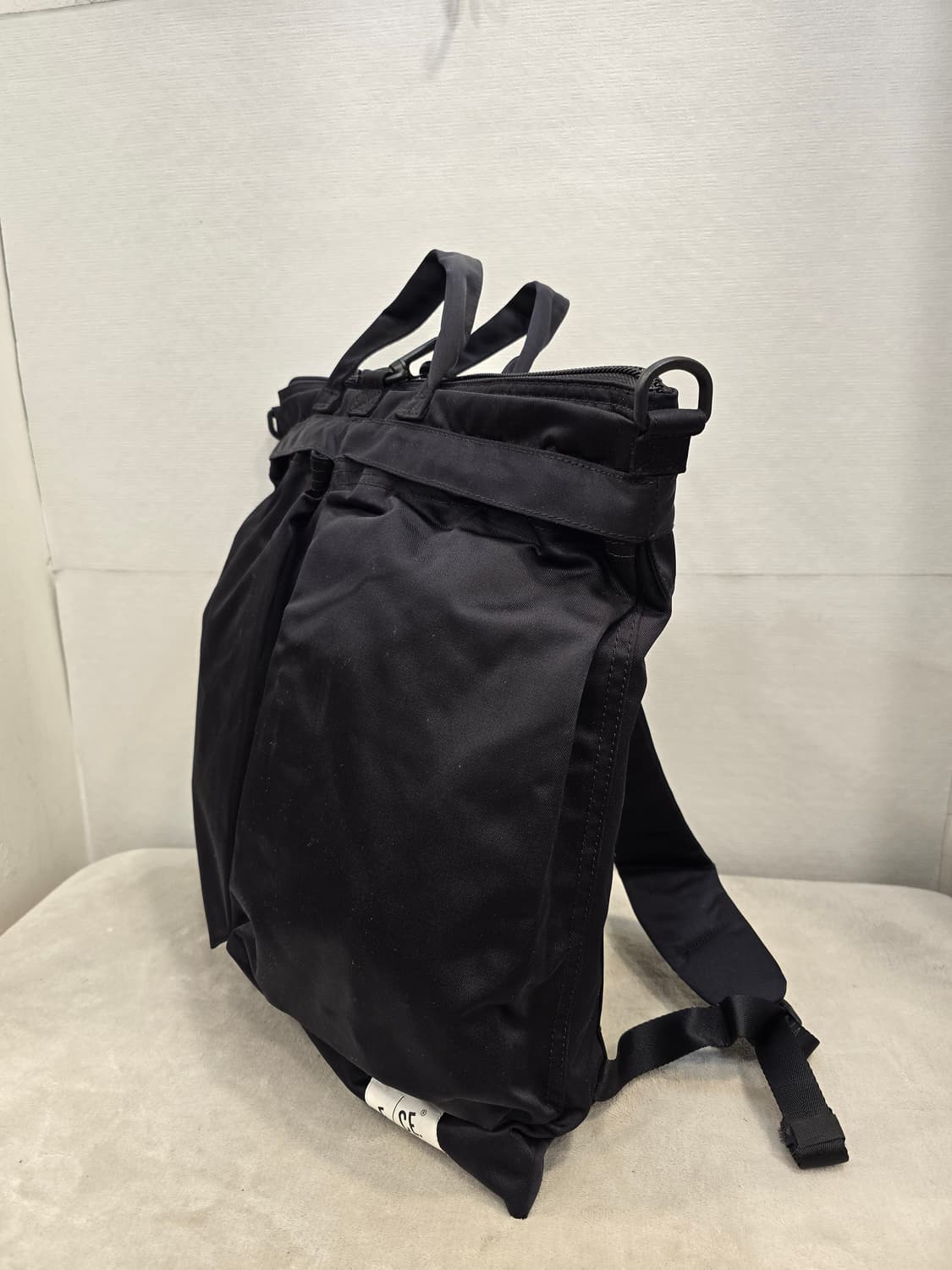 에프씨이 F/CE 사틴 3WAY 헬멧백 블랙 백팩 토트백 상품이미지7