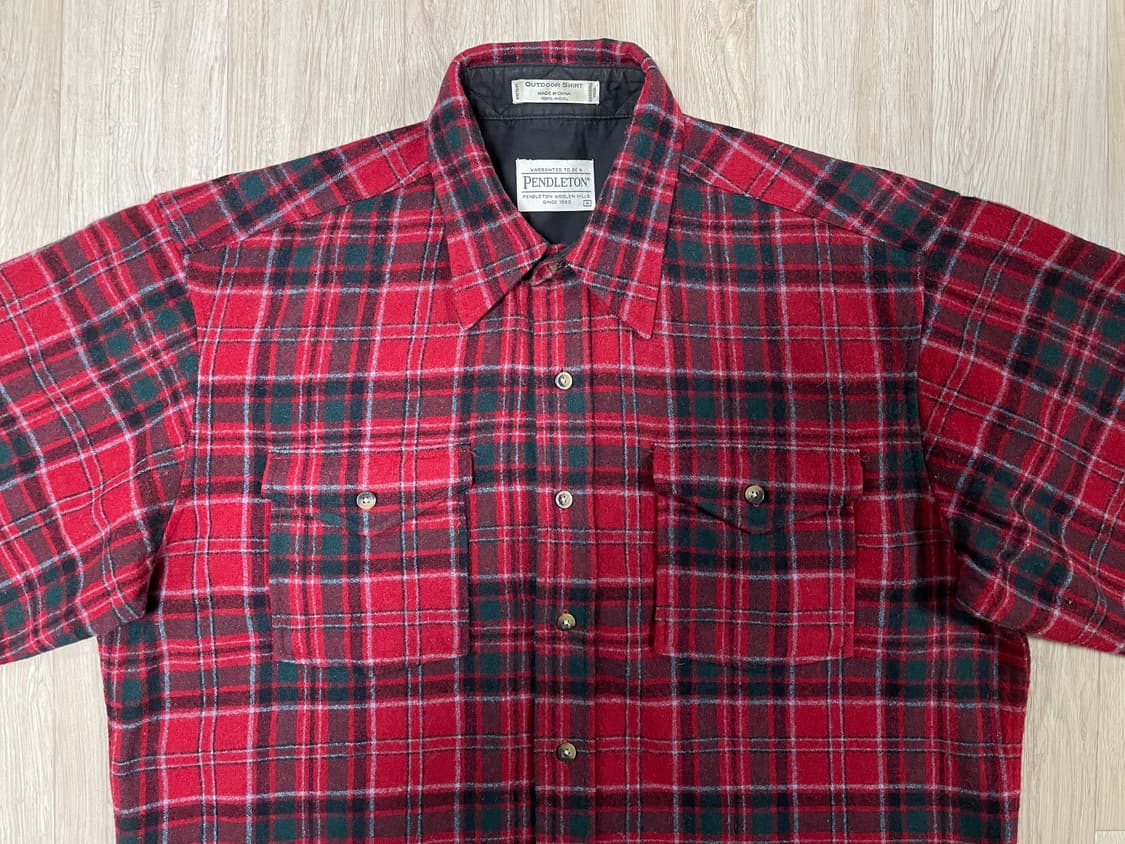 105) 펜들턴 아웃도어 체크 울셔츠(RRL&LVC&폴로) 상품이미지4