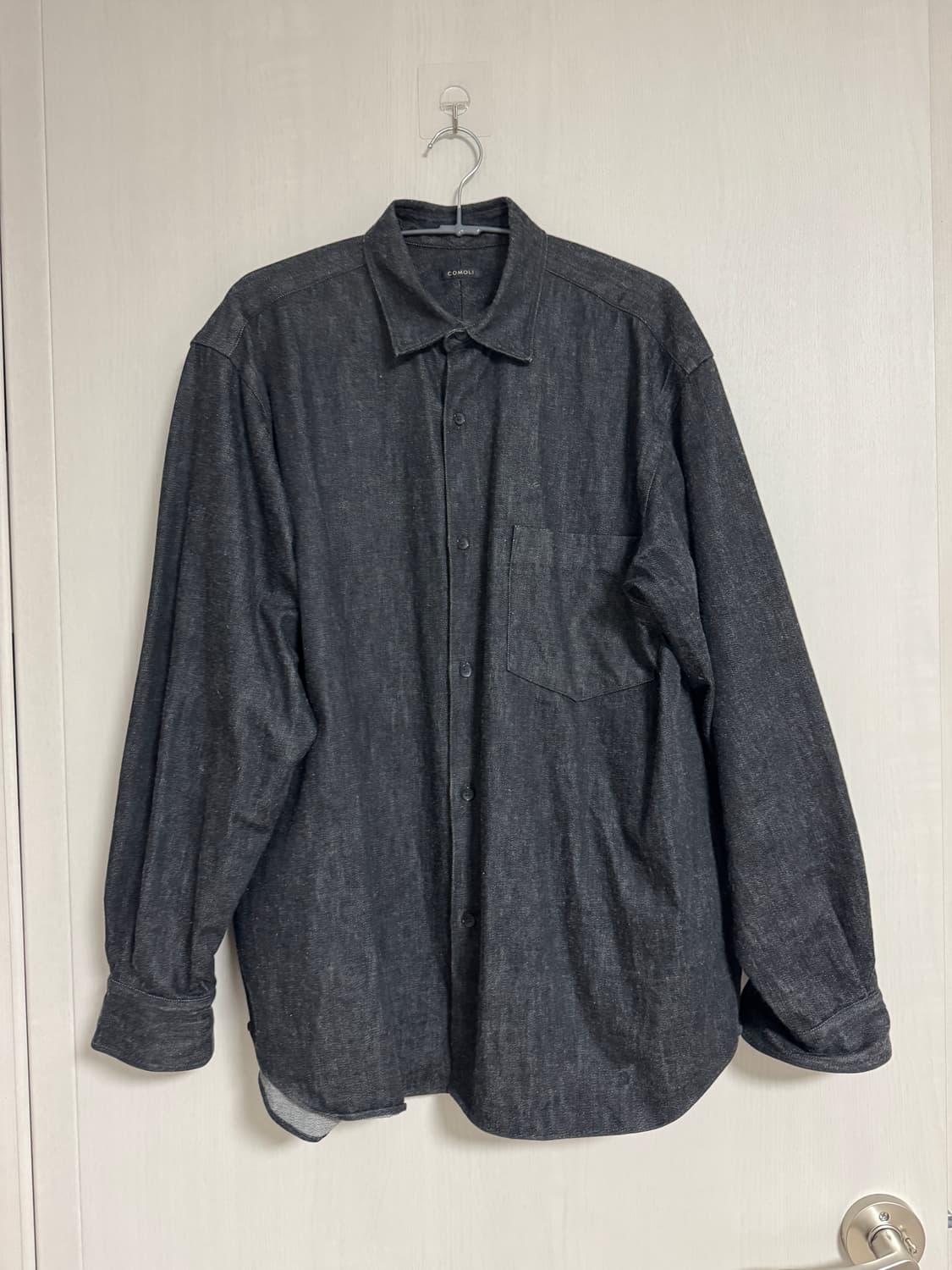 코모리 블랙에크루 데님셔츠  상품이미지1