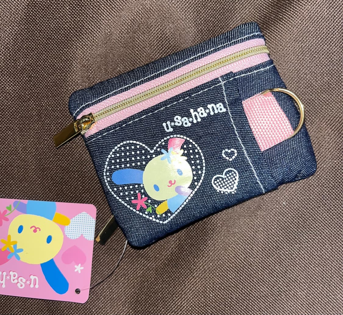 우사하나 데님 카드 지갑 파우치 상품이미지2