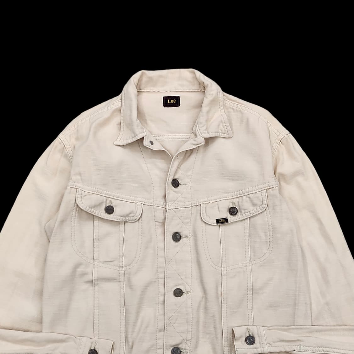 LEE 리 빈티지 베이지 코튼 트러커 자켓 상품이미지3