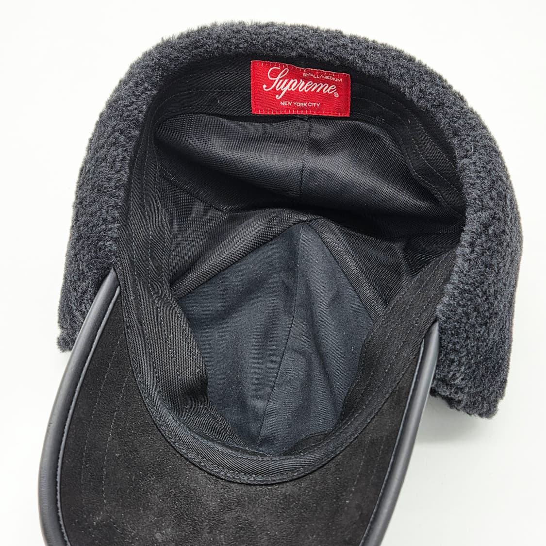 슈프림 셔링 이어플랩 6-패널 캡 블랙 - 22FW (S/M) 상품이미지8