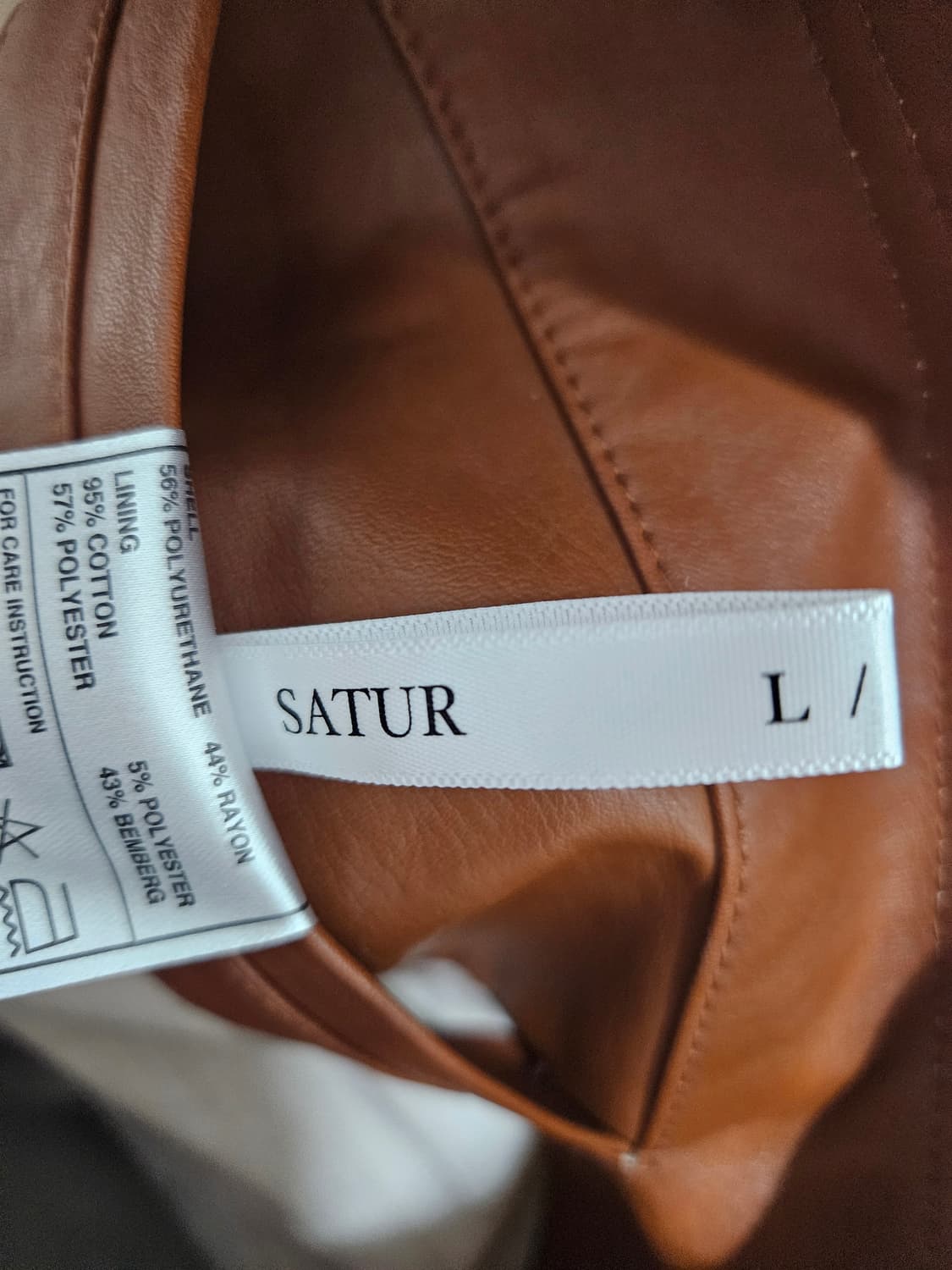 세터 피렌체 비건 레더 코트 상품이미지5