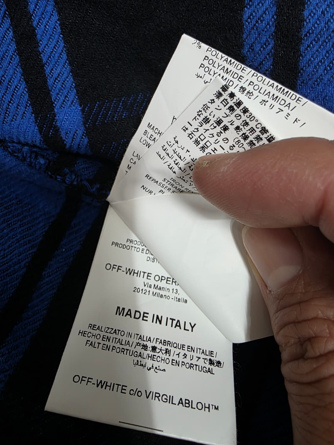 오프화이트 18FW 플란넬 셔츠 M 상품이미지10