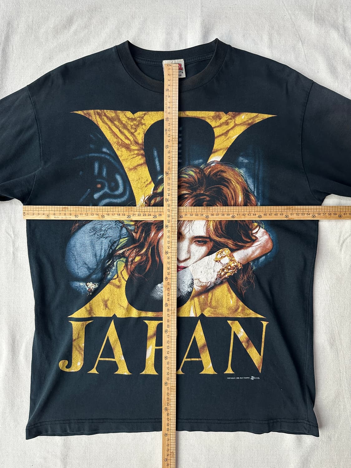 90s X JAPAN 요시키 프린팅 반팔 티셔츠 XL 상품이미지10