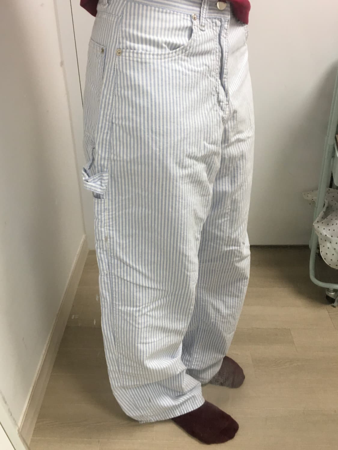 스트라이프 팬츠 상품이미지3