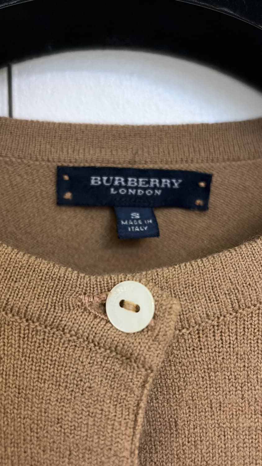  버버리 카멜 가디건 44,55 정품  상품이미지2