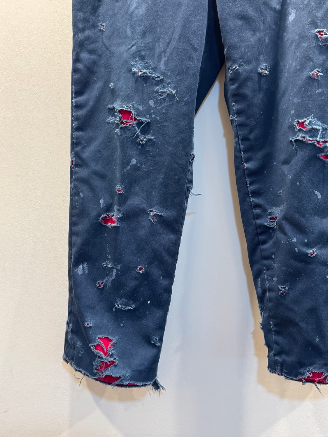 60-70'S Red Lined Cotton Work Pants 상품이미지4