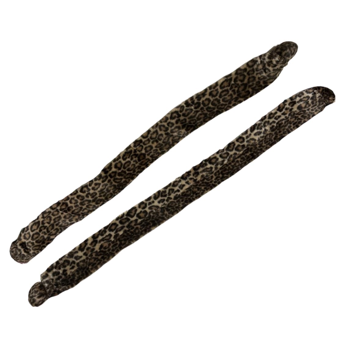 00s 갸루무드 레오파드 폼폼 퍼 머플러 상품이미지7