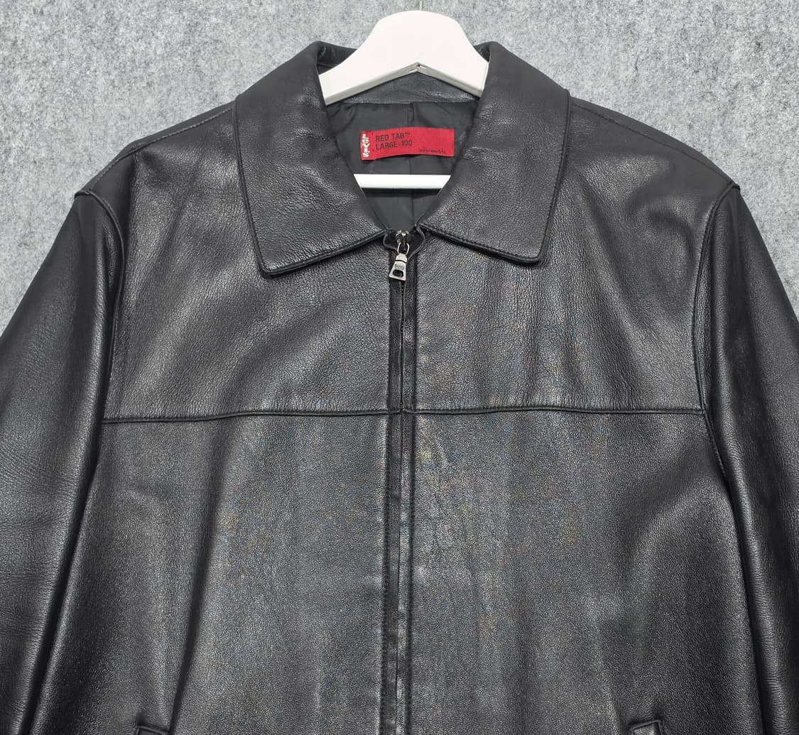 리바이스 레드탭 싱글 카라 집업 양가죽자켓 레더자켓 L 상품이미지4