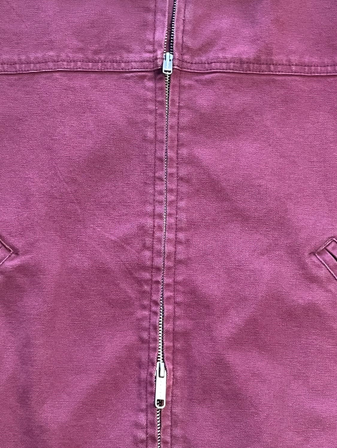 빈티지 워싱 코튼 크롭 자켓_와인 L 상품이미지3