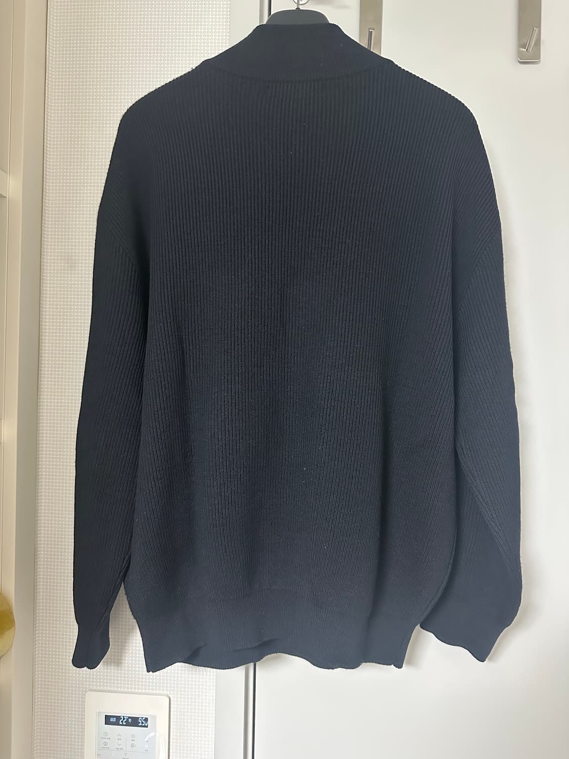 브라운야드 21fw 하프집업 니트 블랙 3사이즈 판매 상품이미지4